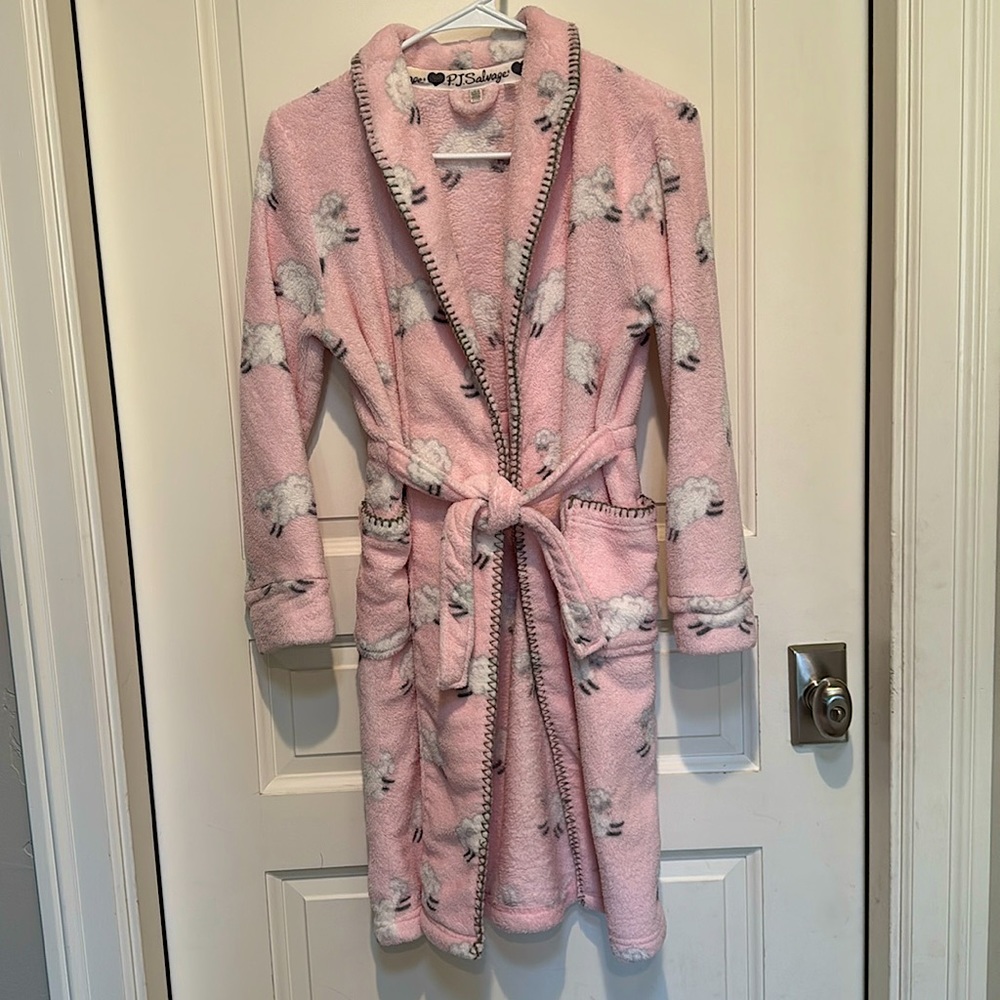 PJ Salvage Girls L 12-14 Soft Lamb Robe.
